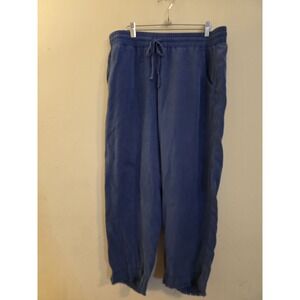 Cloth & Stone Womens Sz Med. Blue Lyocell/Tencel Cropped Pants Lightweight Comfy